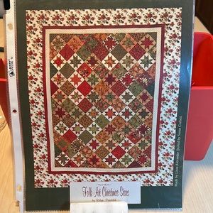 Moda Folk Art Christmas Stars & Say it with flowers quilt pattern bundle
